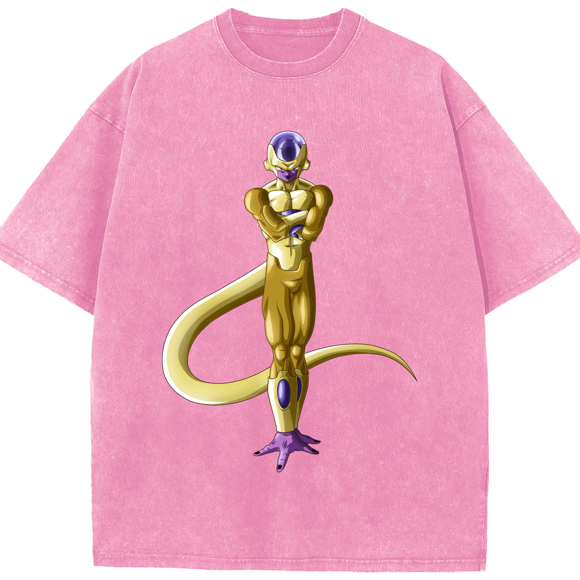 （画像用） ドラゴンボール フリーザ DRAGON BALL Frieza 綿100% ヴィンテージ風 半袖Tシャツ（フロントプリント）
